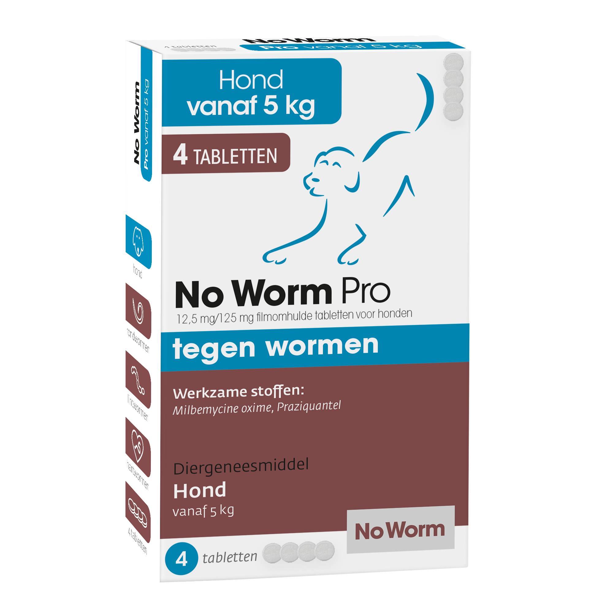 No Worm Pro Hond 4 Tabletten
