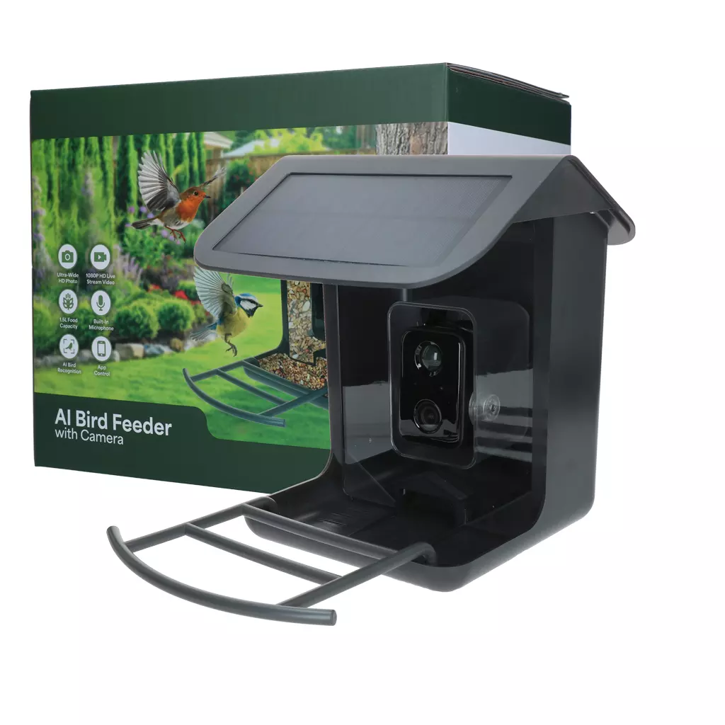 Birds First AI Bird Feeder met Camera 1080P – Slim Vogelvoederhuis met AI Vogelherkenning