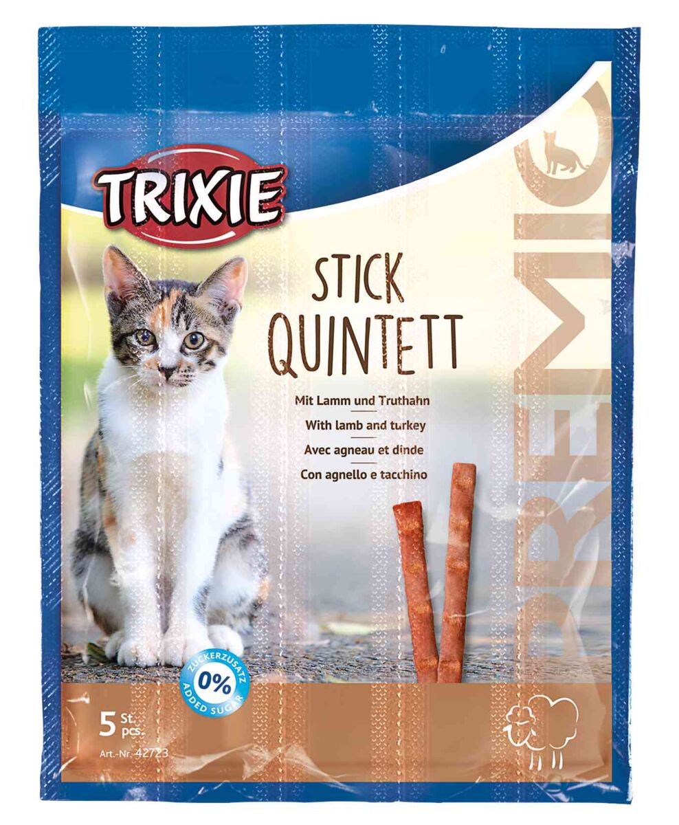 Trixie Premio Stick Quintett Lam/Kalkoen 5x5 Gram