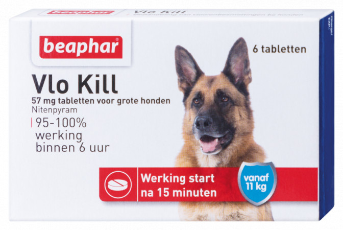 Beaphar Vlo Kill Hond Vanaf 11 KG 6 Tabletten