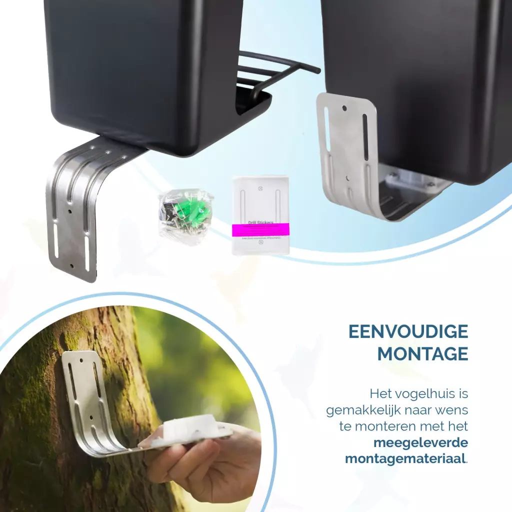Birds First AI Bird Feeder met Camera 1080P – Slim Vogelvoederhuis met AI Vogelherkenning
