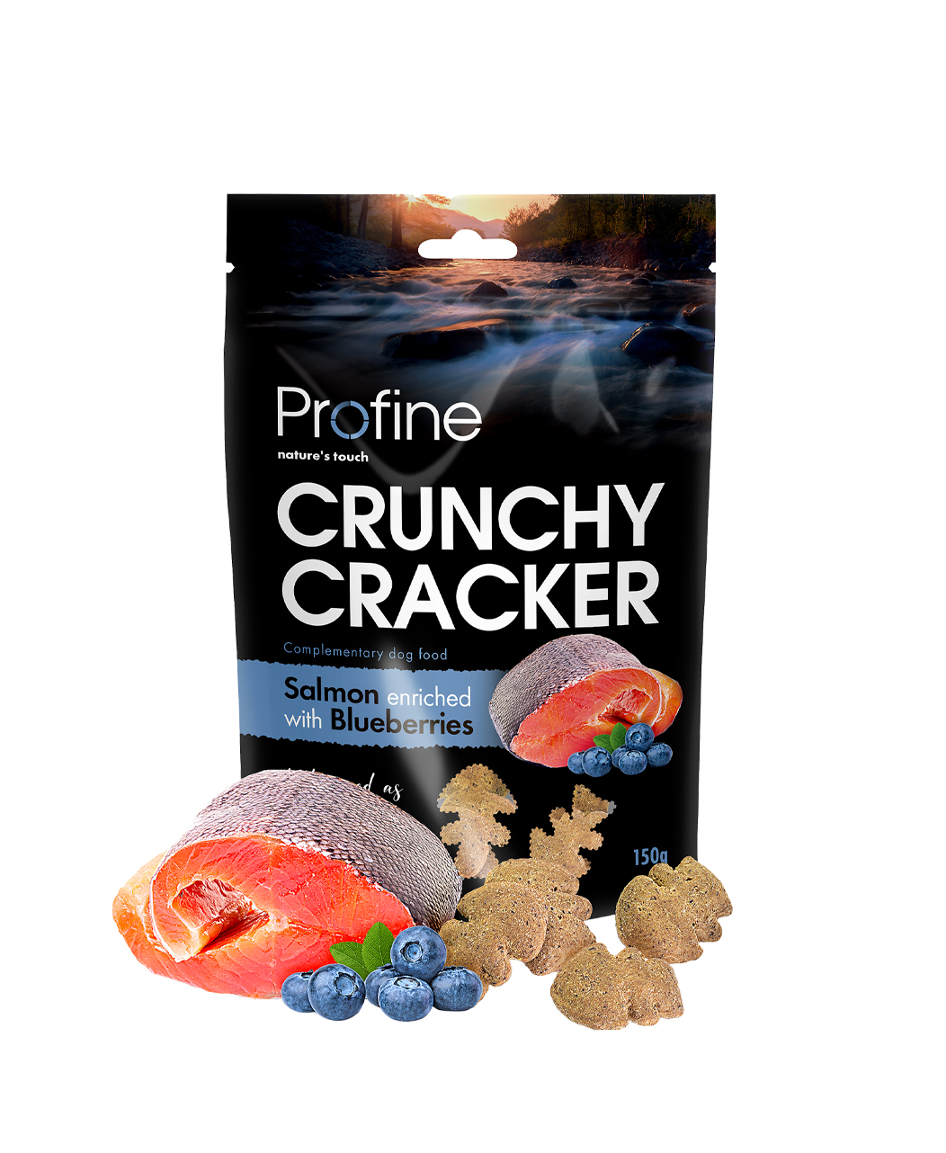 Profine Crunchy Cracker Salmon & Blueberry 150 Gram