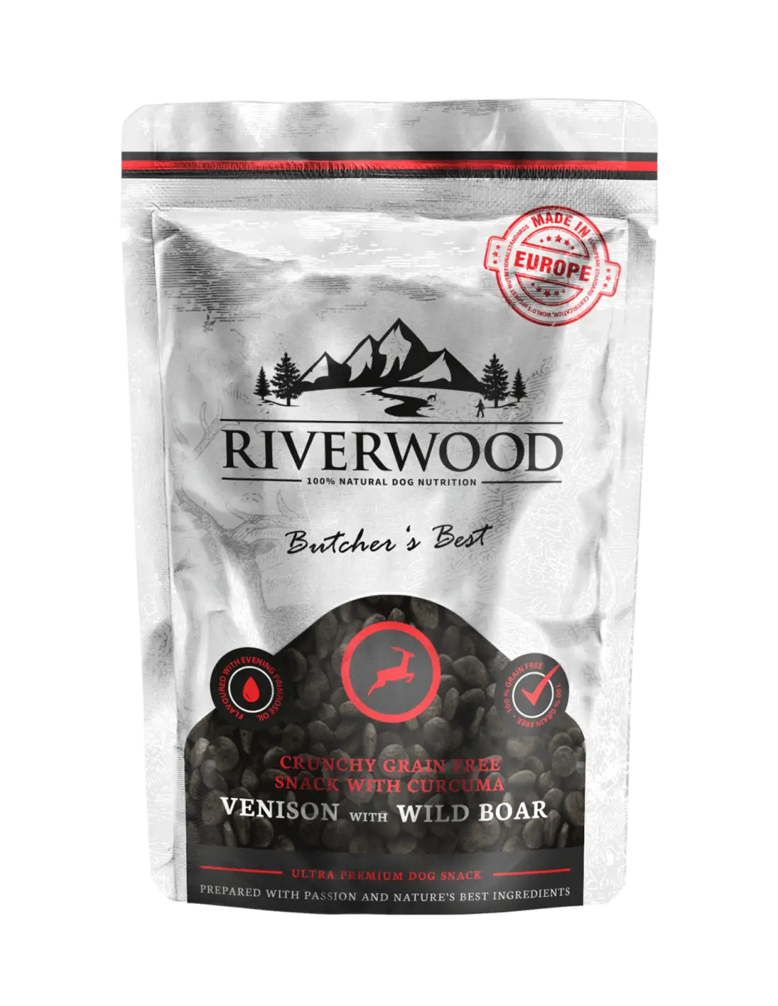 Riverwood Crunchy Snack Venison & Wild Boar 200 Gram