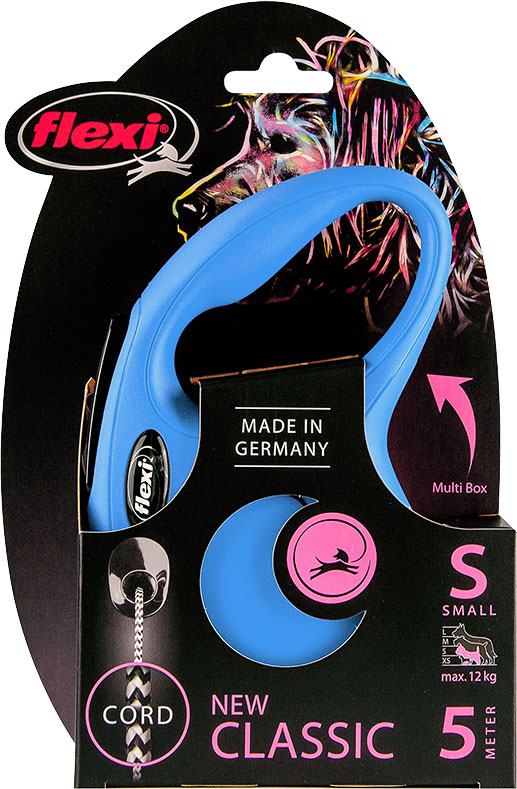 Flexi New Classic Koord Small Blauw 5 Meter