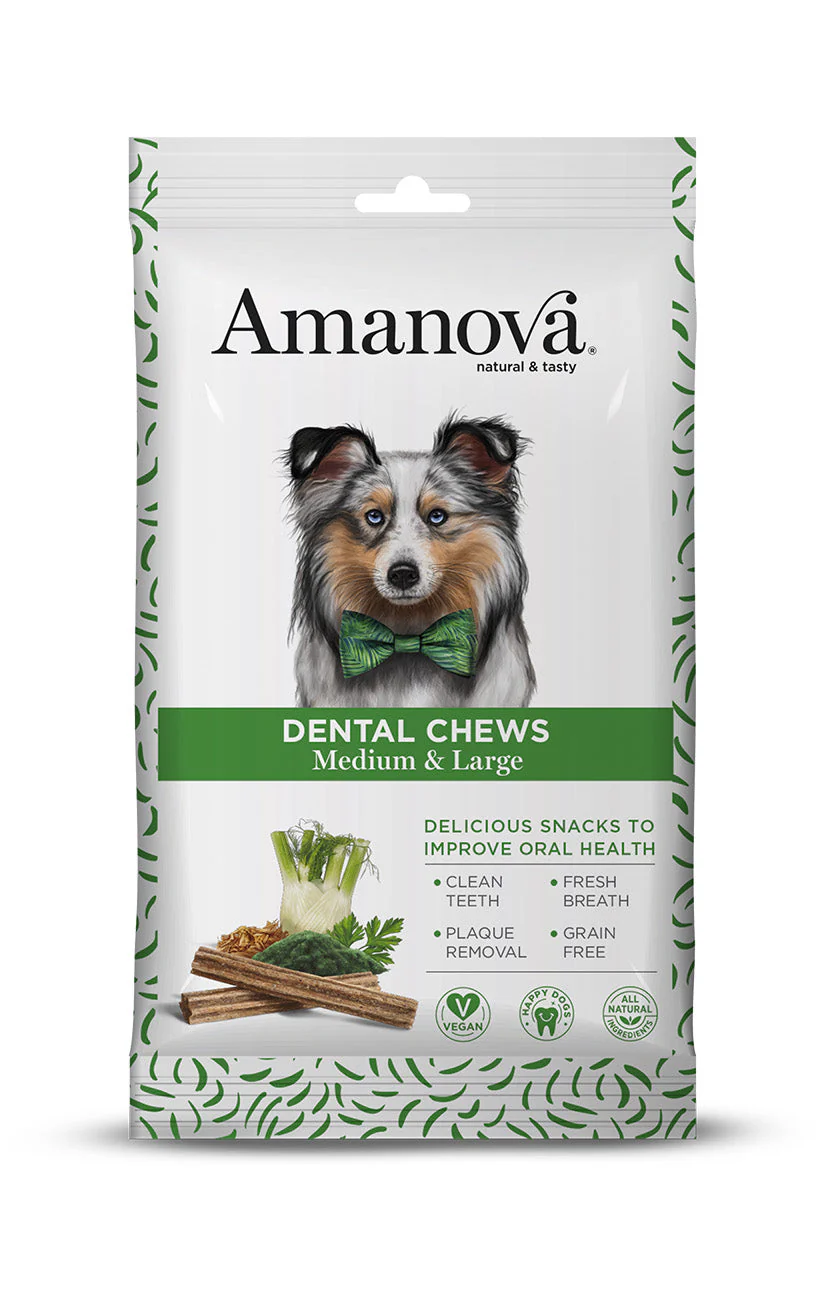 Amanova Dog Dental Chews Medium en Large 180 Gram