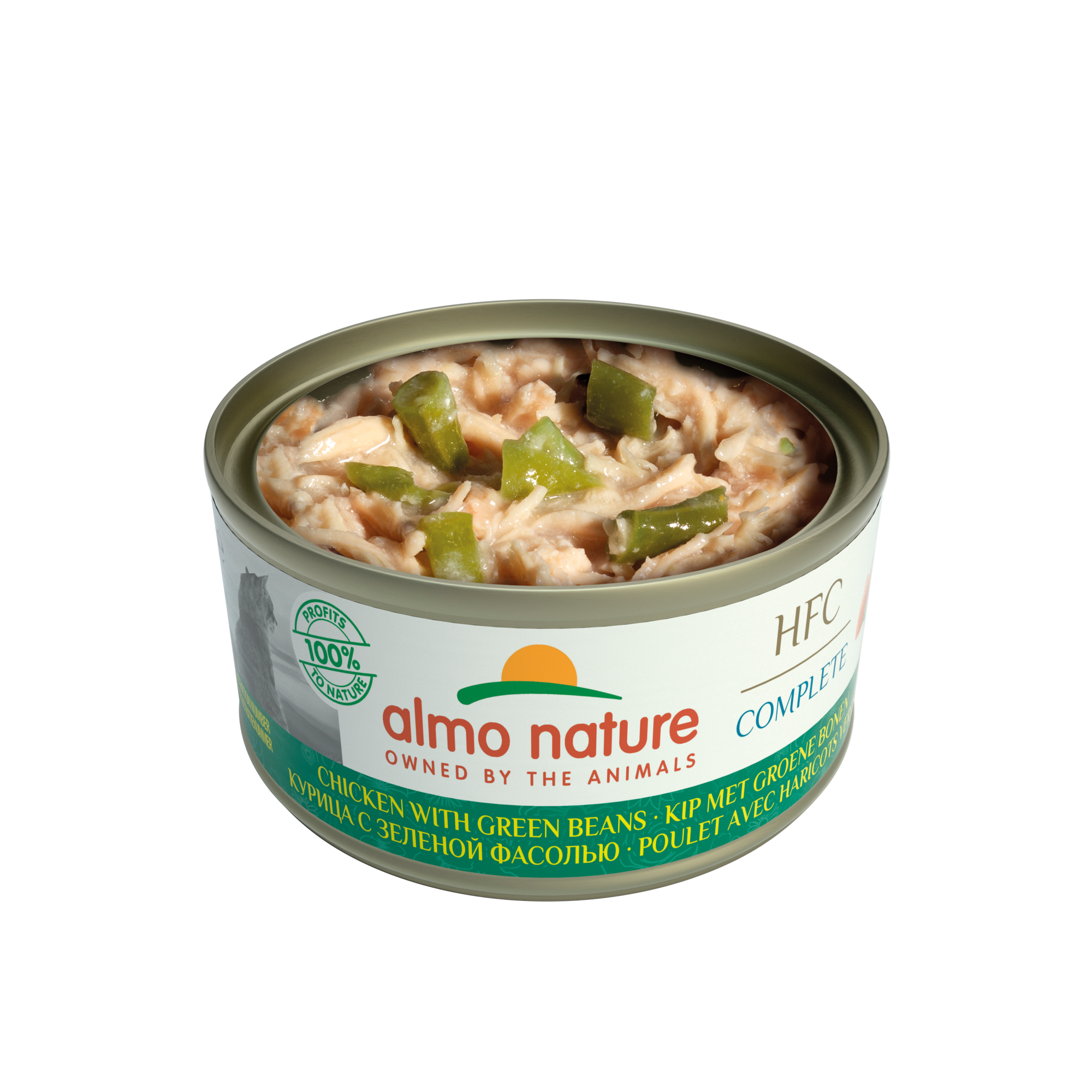 Almo Nature HFC Cat Graanvrij Kip Met Bonen 70 Gram