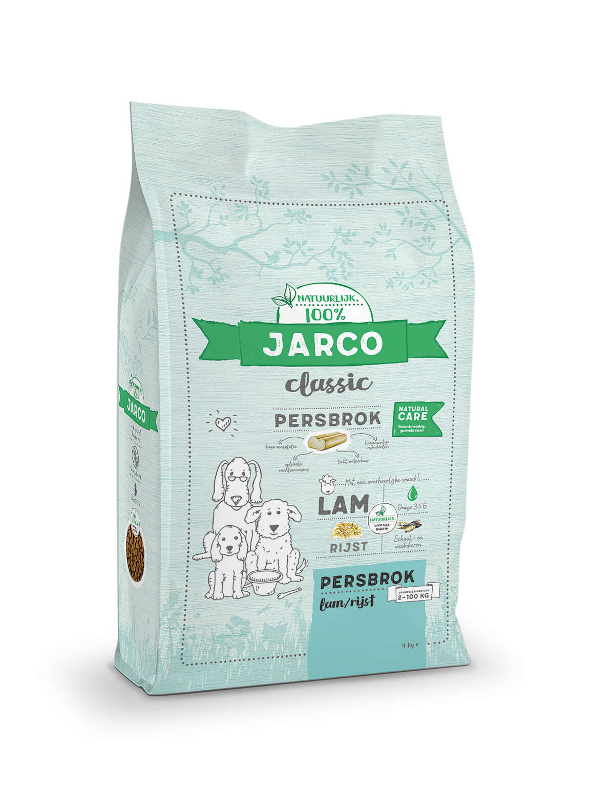 Jarco Dog Classic Persbrok Lam/Rijst 12,5 kg