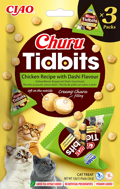 Inaba Churu Cat Tidbits Chicken With Dashi