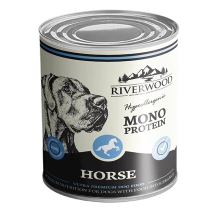 Riverwood Blik Dog Mono proteïne Horse 400 Gram